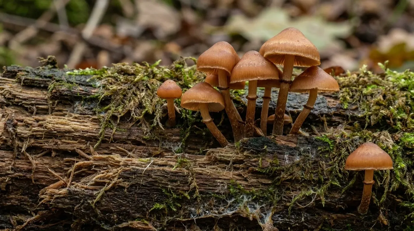 Galerinas on Decaying Wood